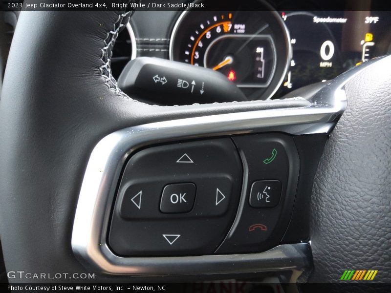 Bright White / Dark Saddle/Black 2023 Jeep Gladiator Overland 4x4