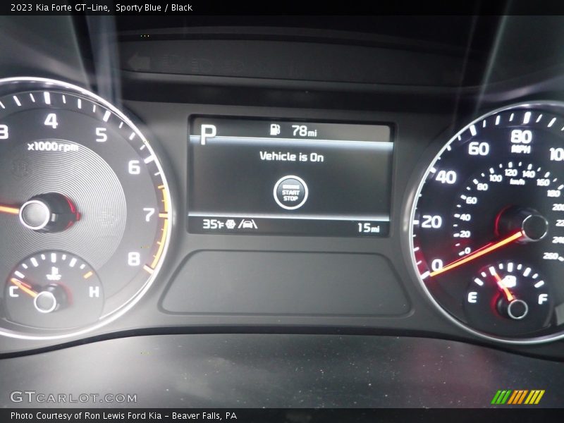 Sporty Blue / Black 2023 Kia Forte GT-Line