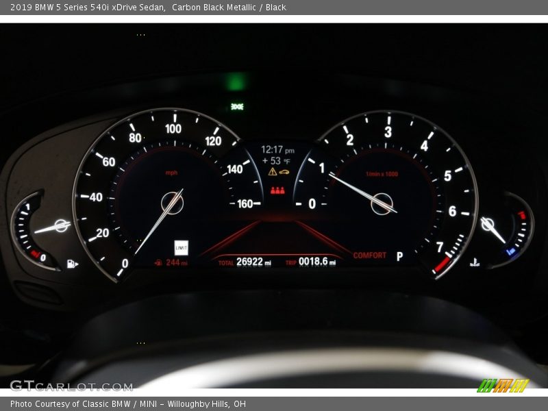  2019 5 Series 540i xDrive Sedan 540i xDrive Sedan Gauges