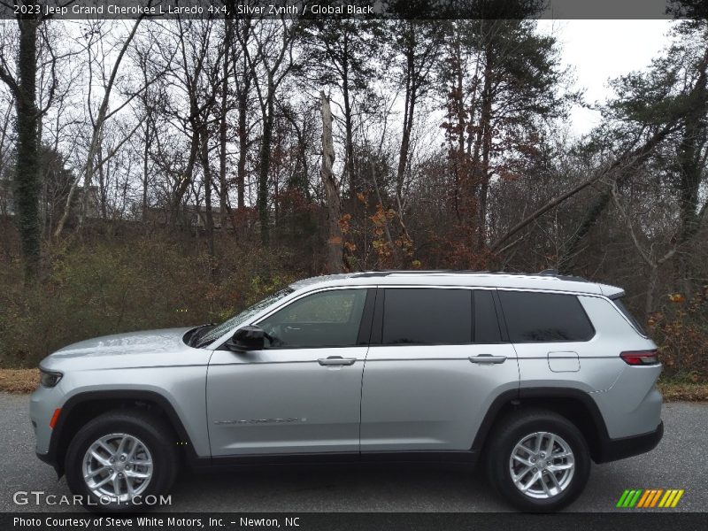 Silver Zynith / Global Black 2023 Jeep Grand Cherokee L Laredo 4x4