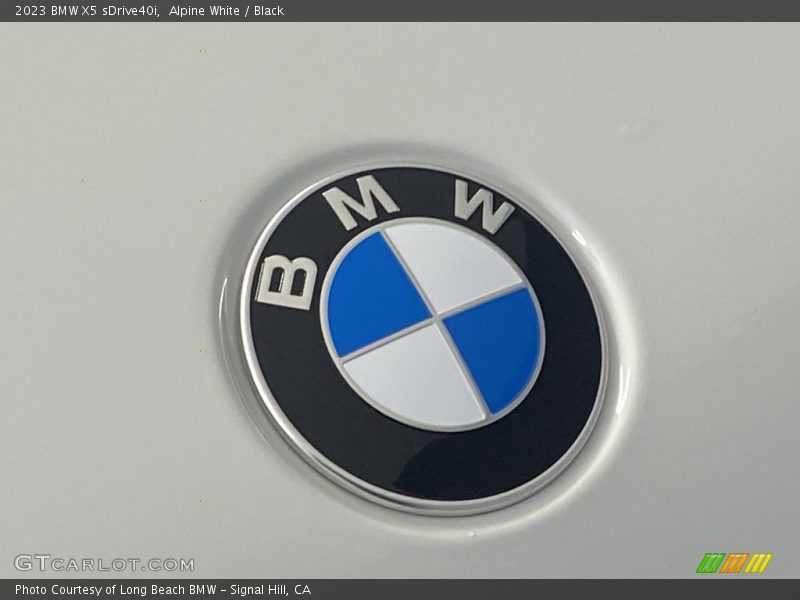 Alpine White / Black 2023 BMW X5 sDrive40i