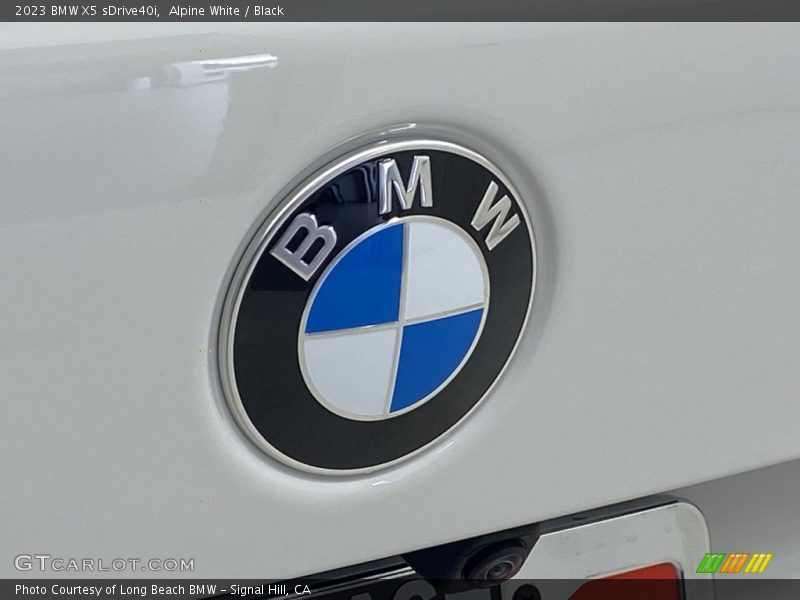Alpine White / Black 2023 BMW X5 sDrive40i