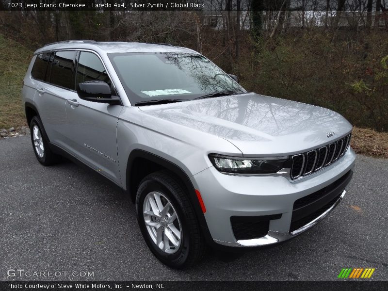 Silver Zynith / Global Black 2023 Jeep Grand Cherokee L Laredo 4x4