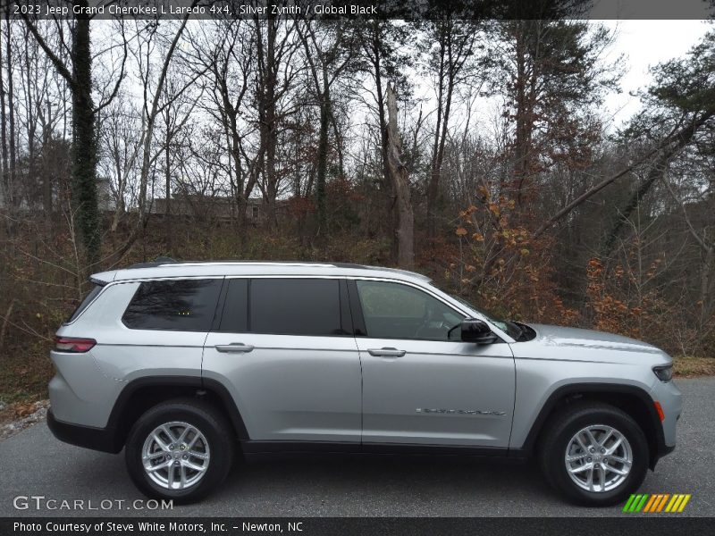 Silver Zynith / Global Black 2023 Jeep Grand Cherokee L Laredo 4x4