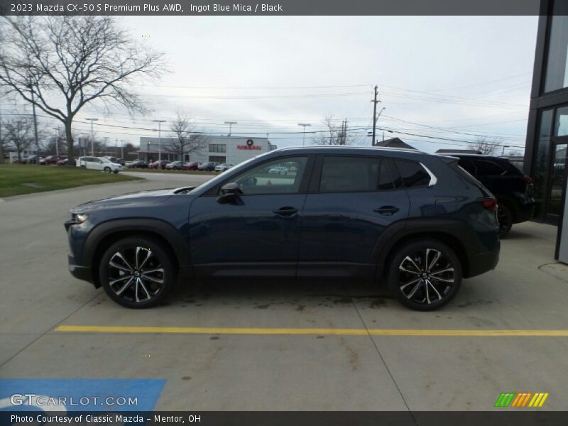 Ingot Blue Mica / Black 2023 Mazda CX-50 S Premium Plus AWD