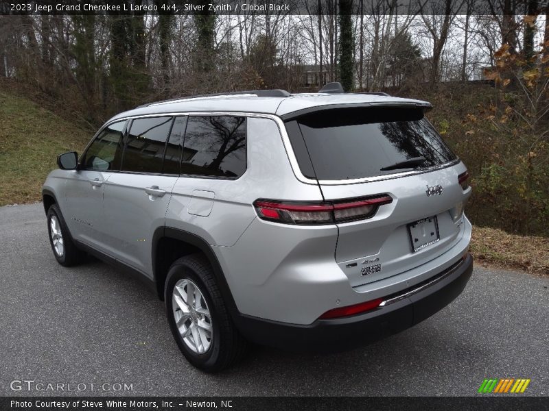 Silver Zynith / Global Black 2023 Jeep Grand Cherokee L Laredo 4x4