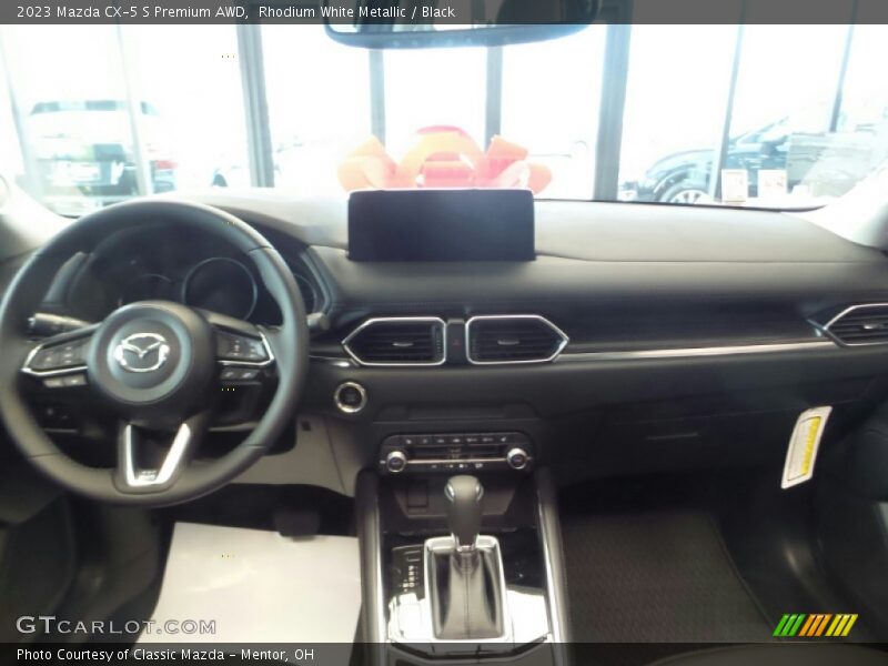 Rhodium White Metallic / Black 2023 Mazda CX-5 S Premium AWD