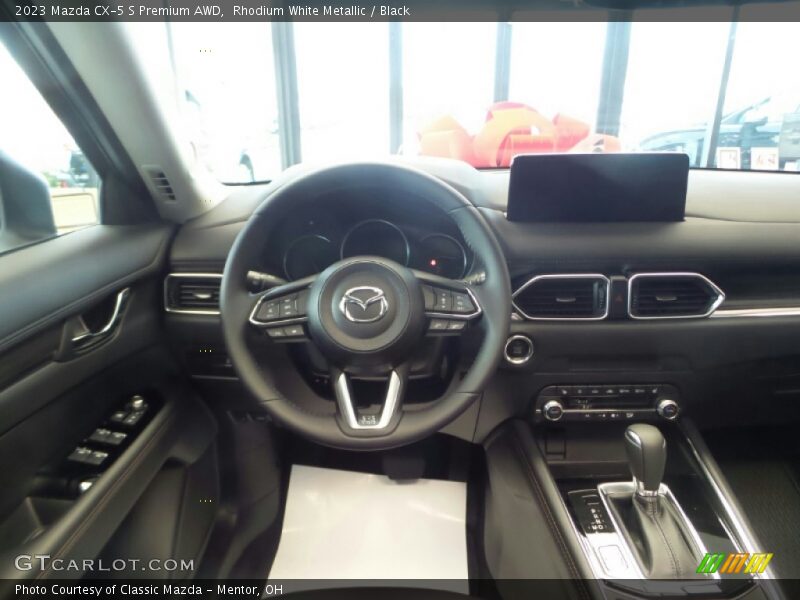 Rhodium White Metallic / Black 2023 Mazda CX-5 S Premium AWD