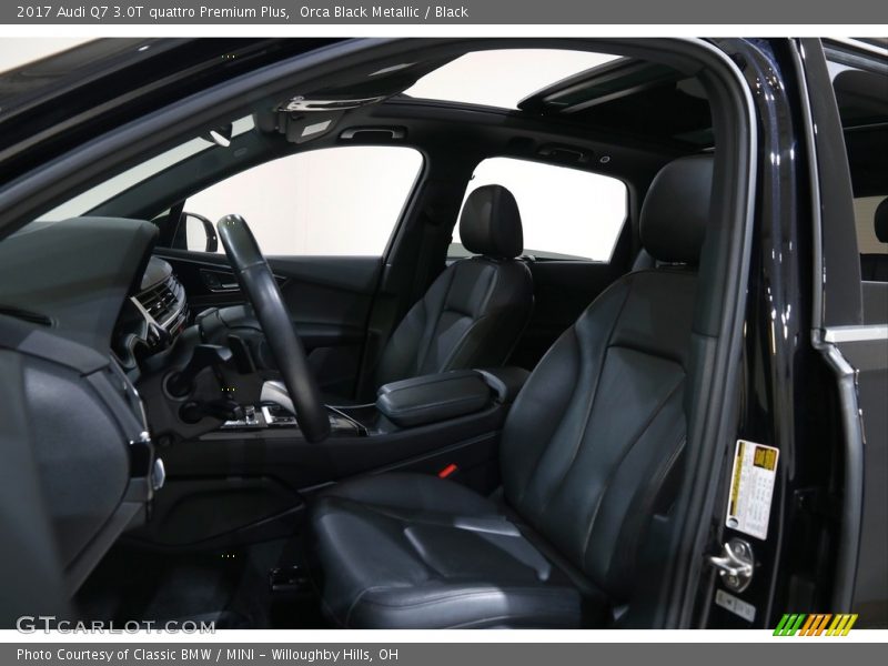 Orca Black Metallic / Black 2017 Audi Q7 3.0T quattro Premium Plus