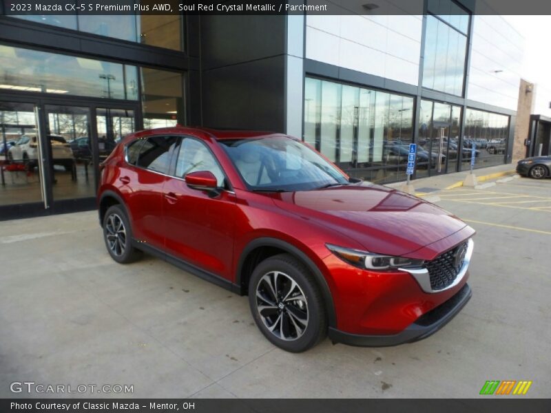 Soul Red Crystal Metallic / Parchment 2023 Mazda CX-5 S Premium Plus AWD