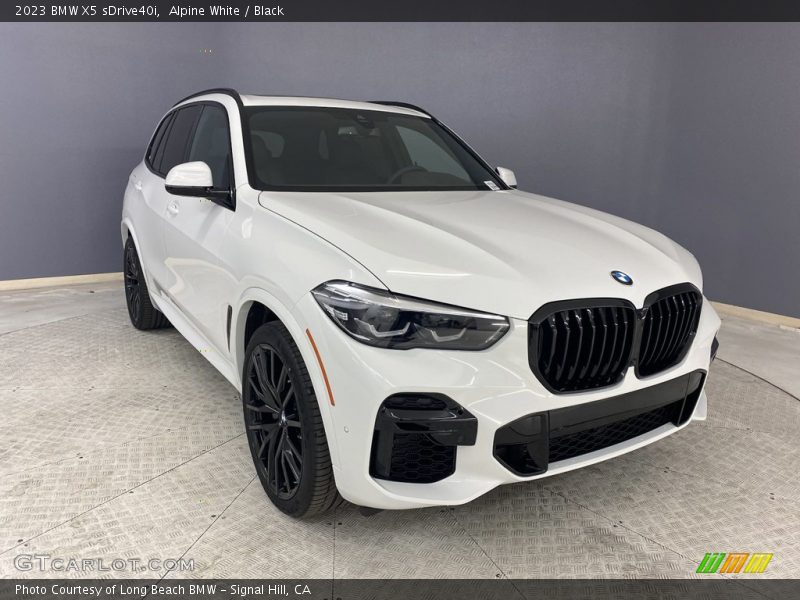 Alpine White / Black 2023 BMW X5 sDrive40i