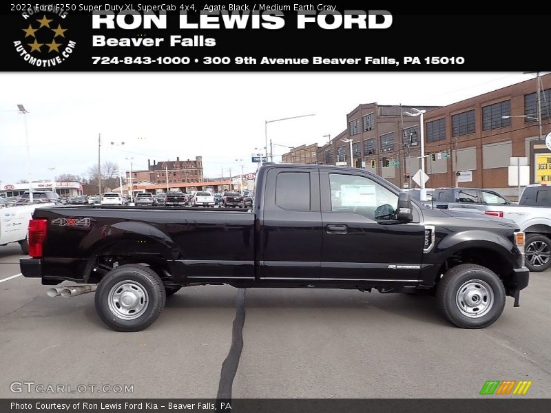 Agate Black / Medium Earth Gray 2022 Ford F250 Super Duty XL SuperCab 4x4