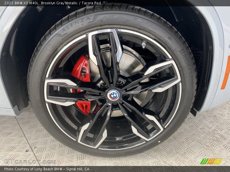 Brooklyn Gray Metallic / Tacora Red 2023 BMW X3 M40i