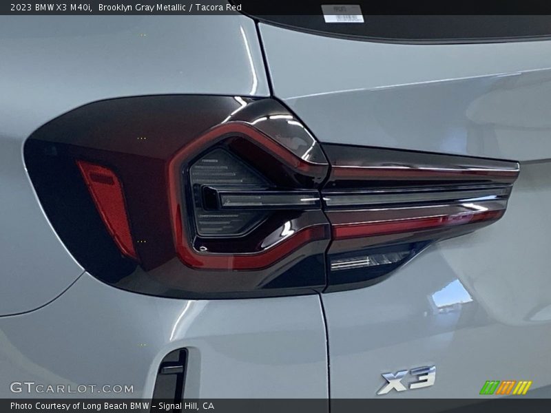 Brooklyn Gray Metallic / Tacora Red 2023 BMW X3 M40i
