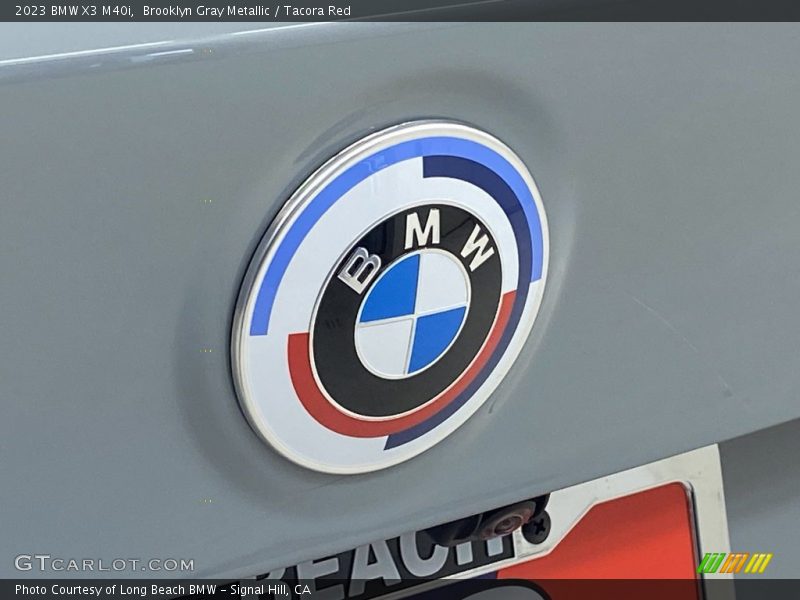 Brooklyn Gray Metallic / Tacora Red 2023 BMW X3 M40i