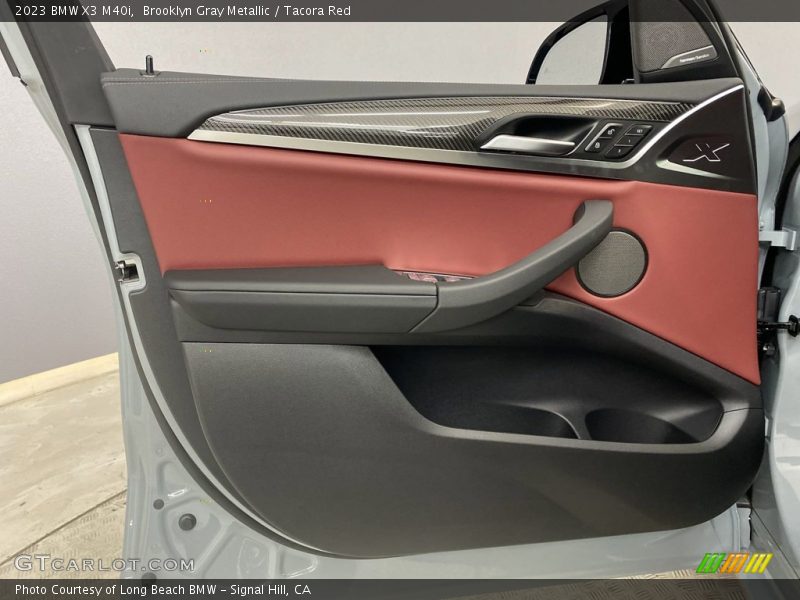Brooklyn Gray Metallic / Tacora Red 2023 BMW X3 M40i