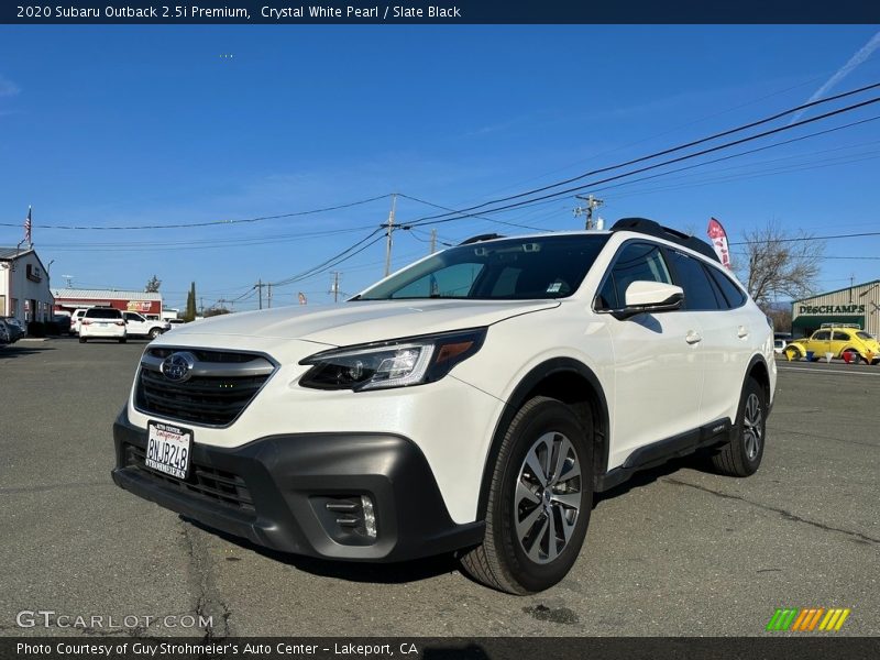 Crystal White Pearl / Slate Black 2020 Subaru Outback 2.5i Premium