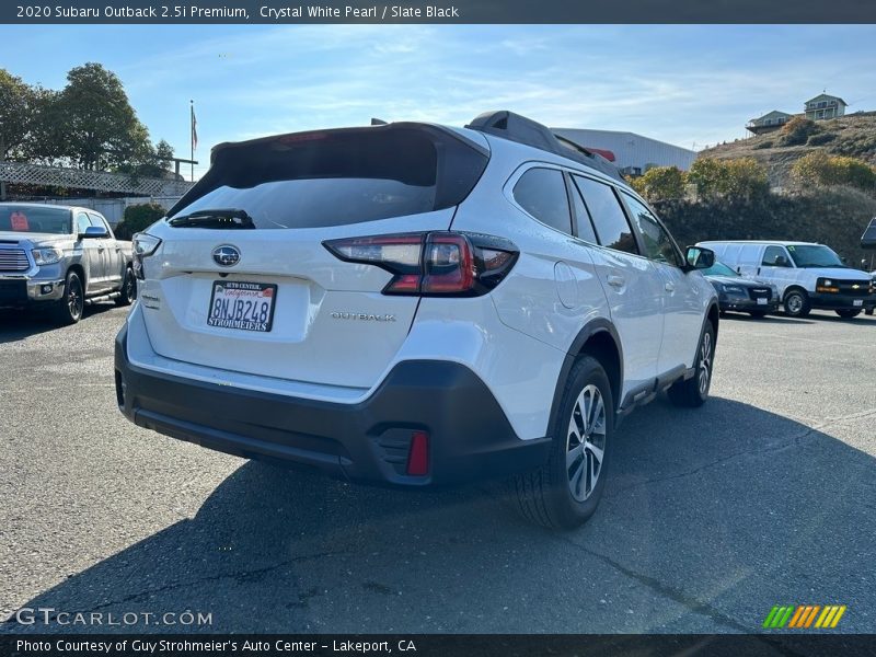 Crystal White Pearl / Slate Black 2020 Subaru Outback 2.5i Premium