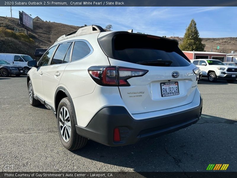 Crystal White Pearl / Slate Black 2020 Subaru Outback 2.5i Premium