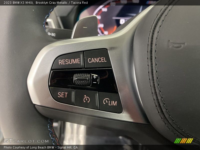 Brooklyn Gray Metallic / Tacora Red 2023 BMW X3 M40i