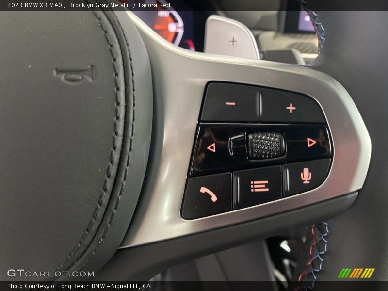 Brooklyn Gray Metallic / Tacora Red 2023 BMW X3 M40i