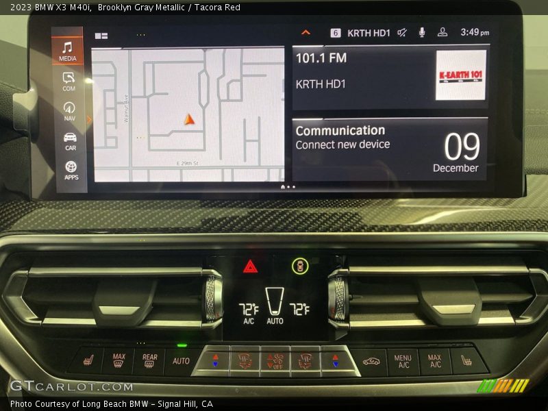 Brooklyn Gray Metallic / Tacora Red 2023 BMW X3 M40i