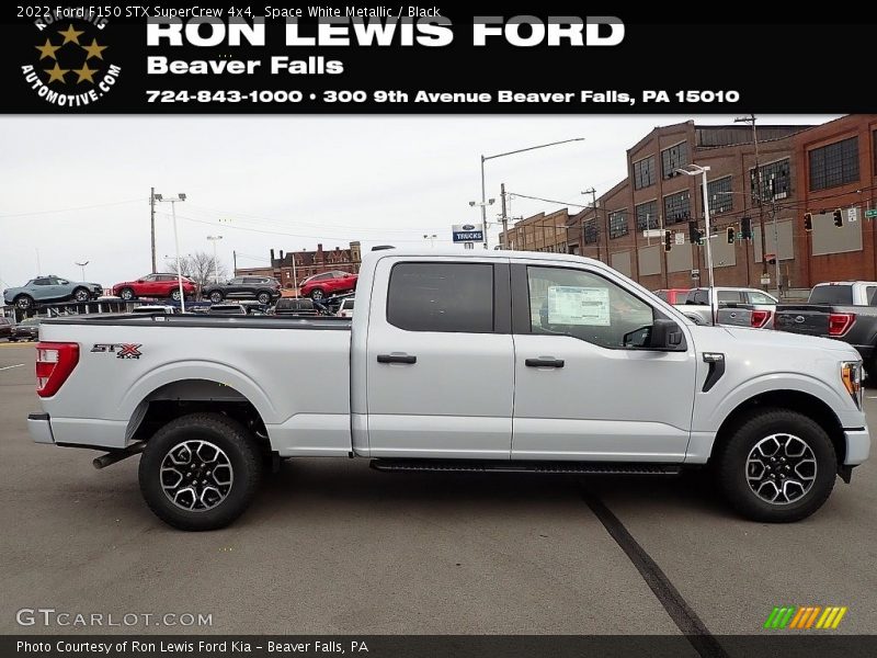 Space White Metallic / Black 2022 Ford F150 STX SuperCrew 4x4