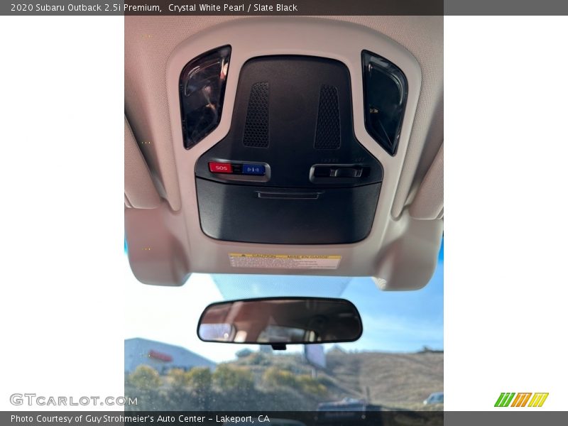 Crystal White Pearl / Slate Black 2020 Subaru Outback 2.5i Premium