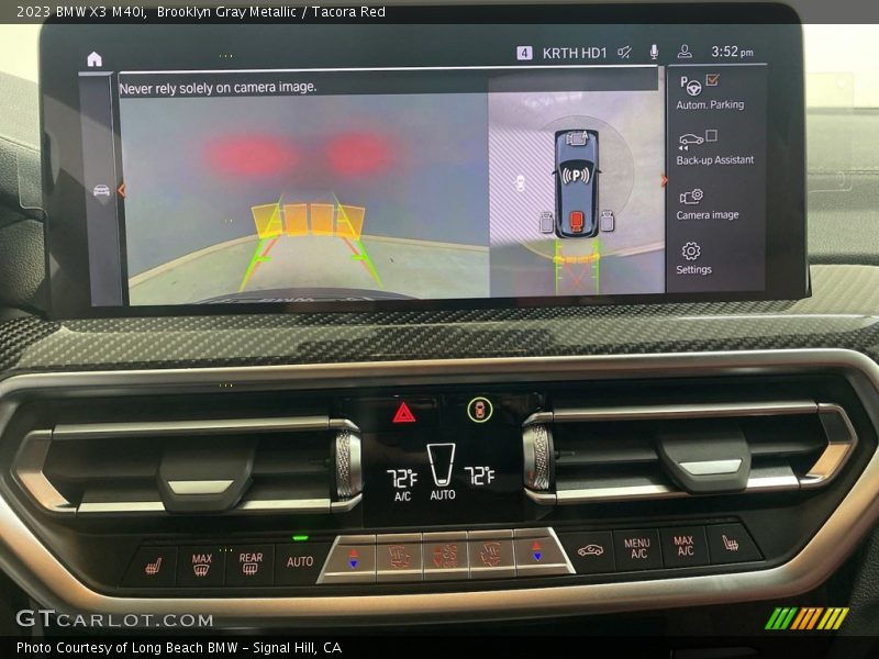 Brooklyn Gray Metallic / Tacora Red 2023 BMW X3 M40i