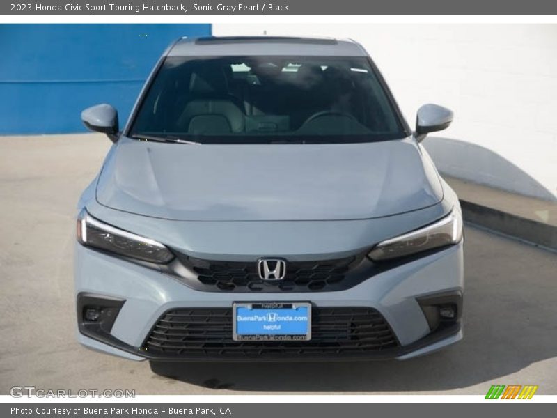 Sonic Gray Pearl / Black 2023 Honda Civic Sport Touring Hatchback