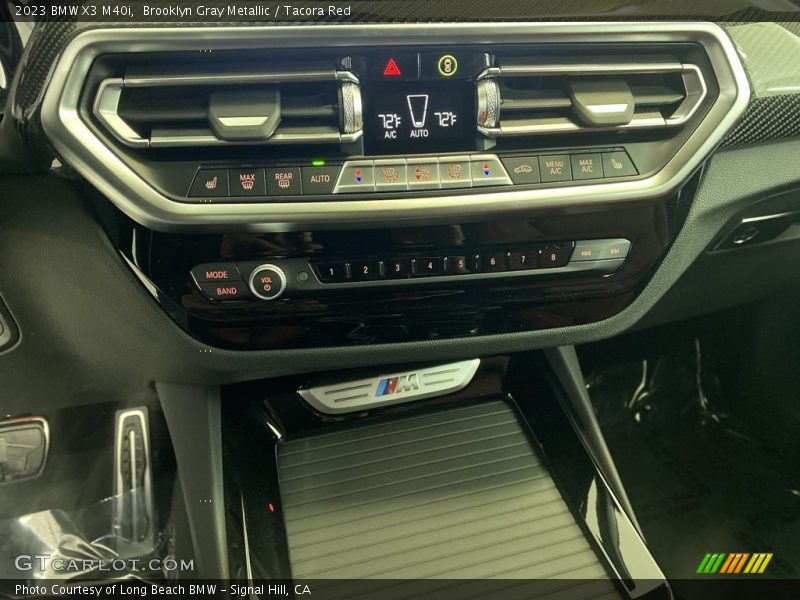 Brooklyn Gray Metallic / Tacora Red 2023 BMW X3 M40i