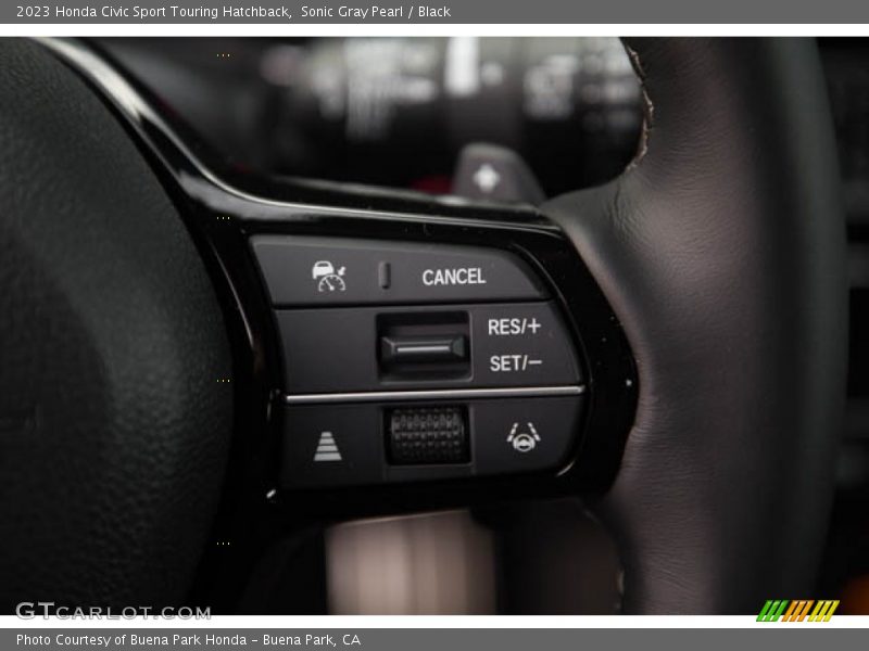 Sonic Gray Pearl / Black 2023 Honda Civic Sport Touring Hatchback