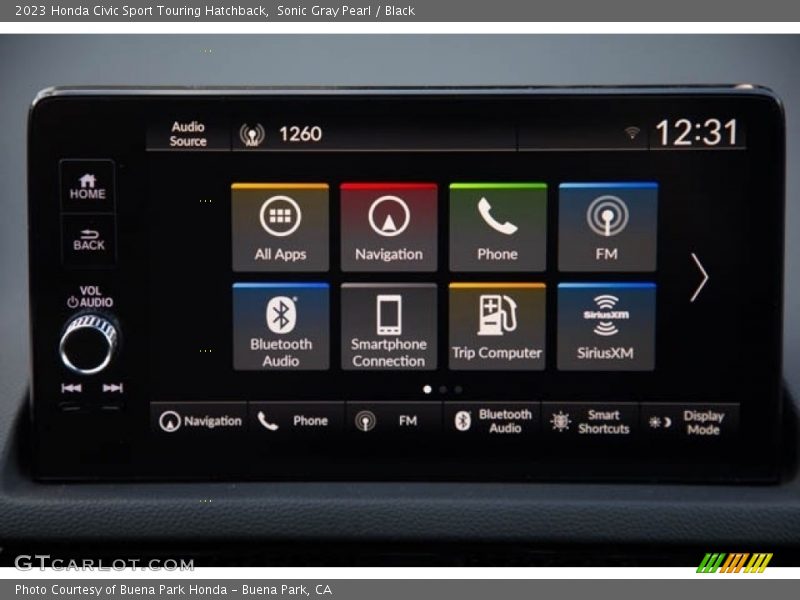Sonic Gray Pearl / Black 2023 Honda Civic Sport Touring Hatchback