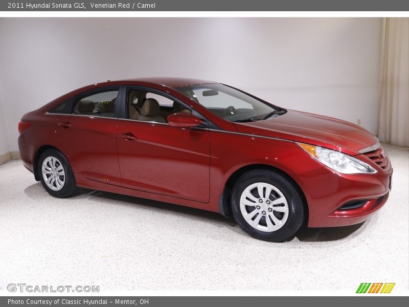 Venetian Red / Camel 2011 Hyundai Sonata GLS