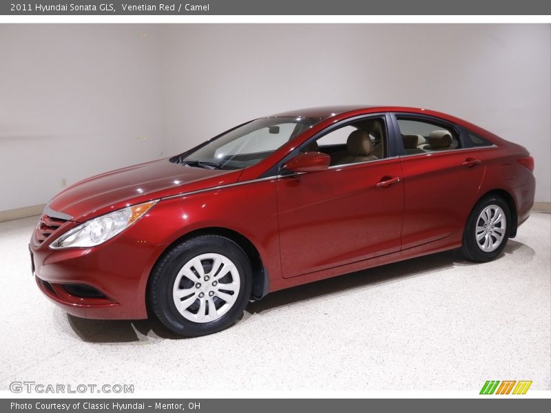 Venetian Red / Camel 2011 Hyundai Sonata GLS