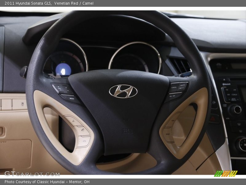 Venetian Red / Camel 2011 Hyundai Sonata GLS