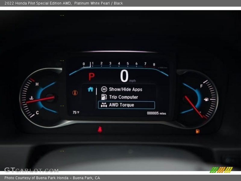  2022 Pilot Special Edition AWD Special Edition AWD Gauges