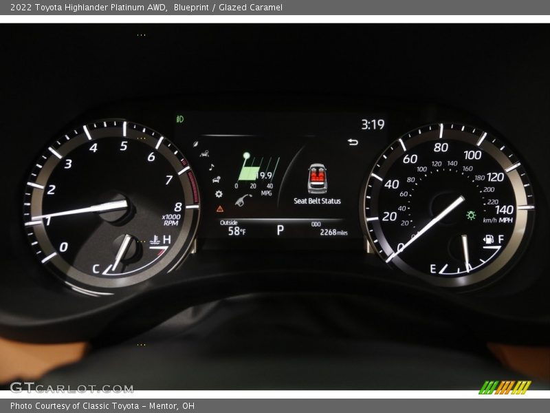  2022 Highlander Platinum AWD Platinum AWD Gauges