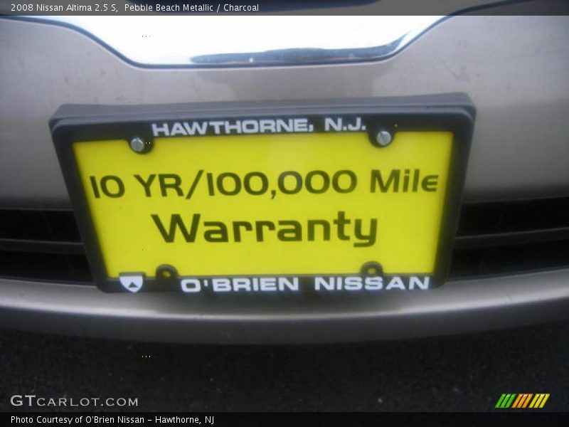 Pebble Beach Metallic / Charcoal 2008 Nissan Altima 2.5 S