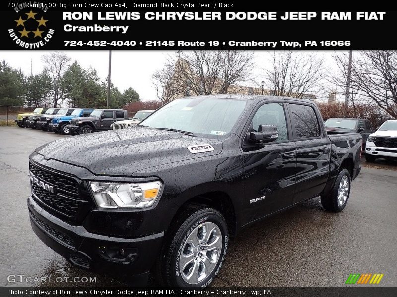 Diamond Black Crystal Pearl / Black 2023 Ram 1500 Big Horn Crew Cab 4x4