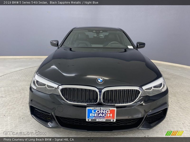 Black Sapphire Metallic / Night Blue 2019 BMW 5 Series 540i Sedan
