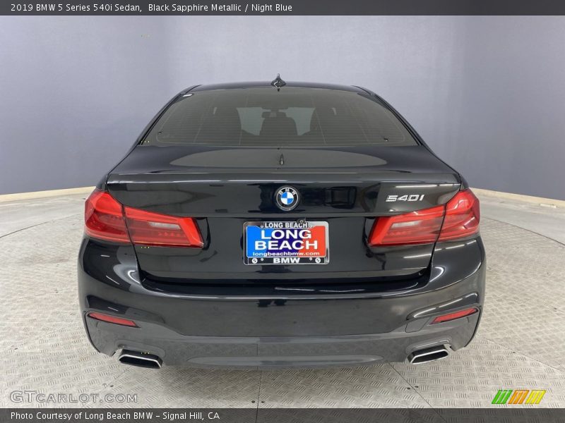 Black Sapphire Metallic / Night Blue 2019 BMW 5 Series 540i Sedan