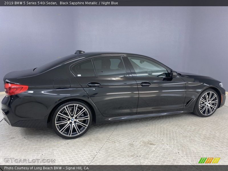 Black Sapphire Metallic / Night Blue 2019 BMW 5 Series 540i Sedan