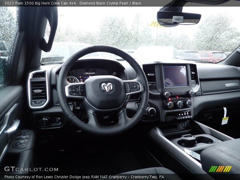 Diamond Black Crystal Pearl / Black 2023 Ram 1500 Big Horn Crew Cab 4x4