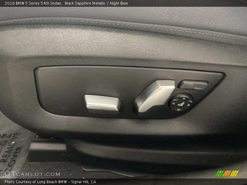 Black Sapphire Metallic / Night Blue 2019 BMW 5 Series 540i Sedan
