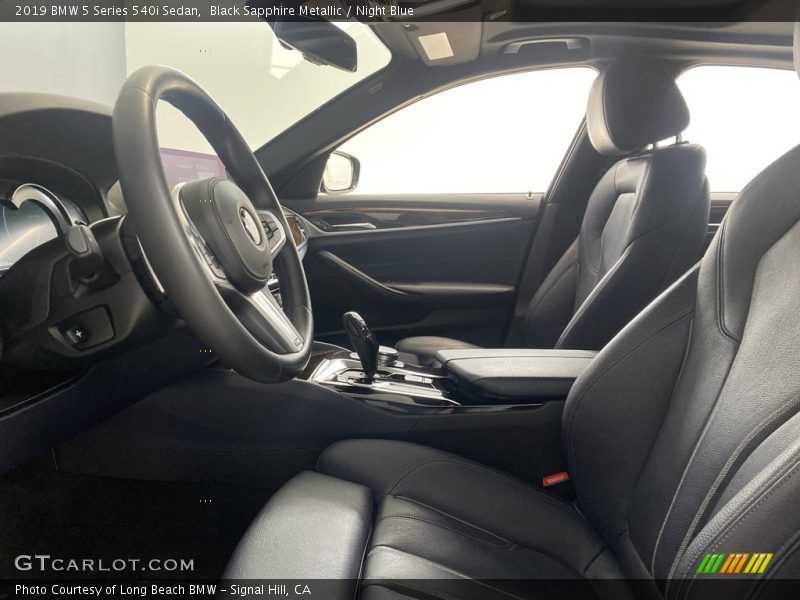 Black Sapphire Metallic / Night Blue 2019 BMW 5 Series 540i Sedan