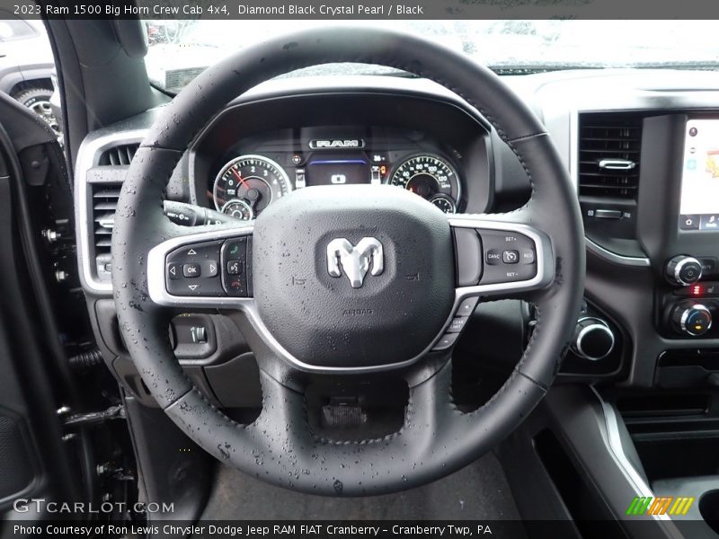 Diamond Black Crystal Pearl / Black 2023 Ram 1500 Big Horn Crew Cab 4x4