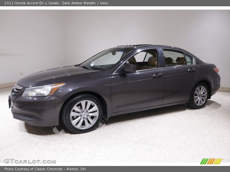 Dark Amber Metallic / Ivory 2011 Honda Accord EX-L Sedan
