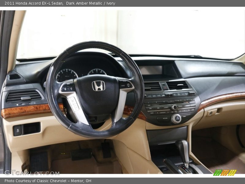 Dark Amber Metallic / Ivory 2011 Honda Accord EX-L Sedan