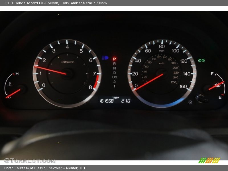 Dark Amber Metallic / Ivory 2011 Honda Accord EX-L Sedan